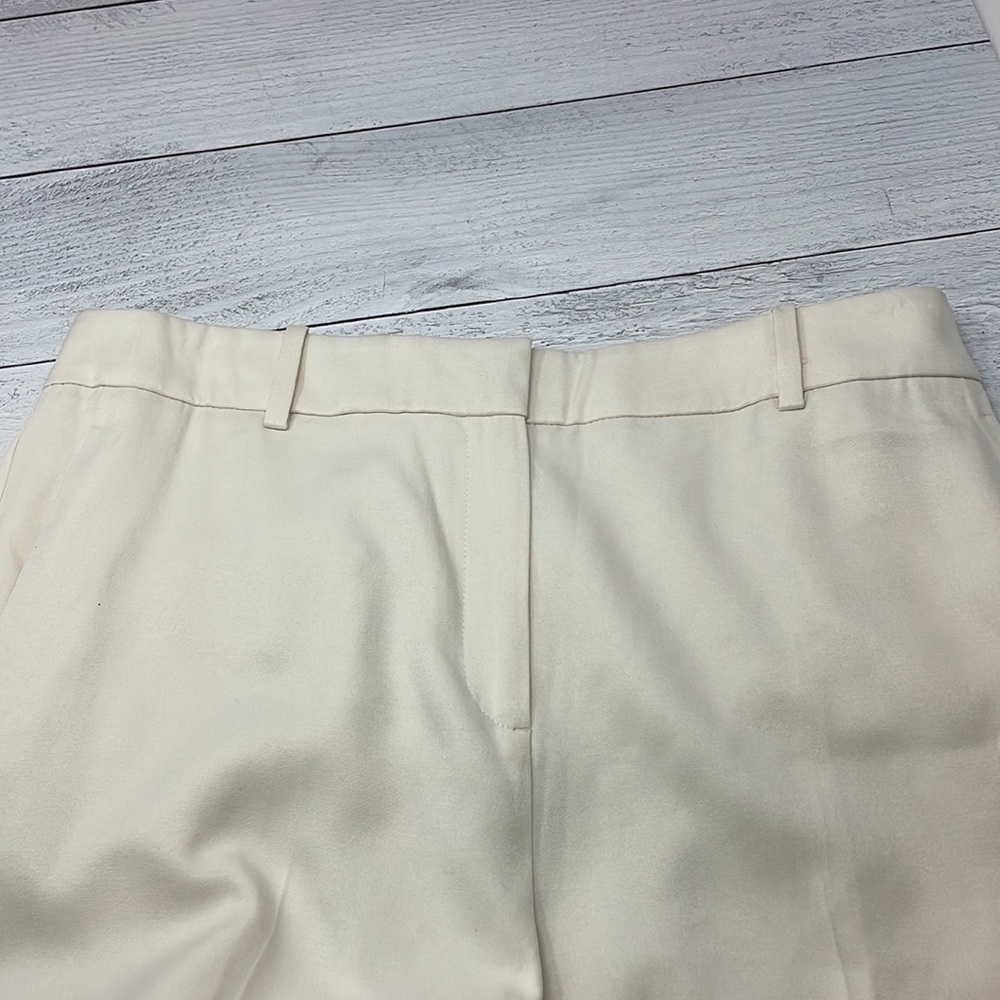 Reiss High Rise Career Trousers in Cream 10 O1 - Picture 6 of 8